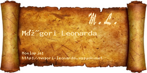 Mágori Leonarda névjegykártya